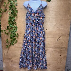 Floral Spaghetti Strap Midi Dress